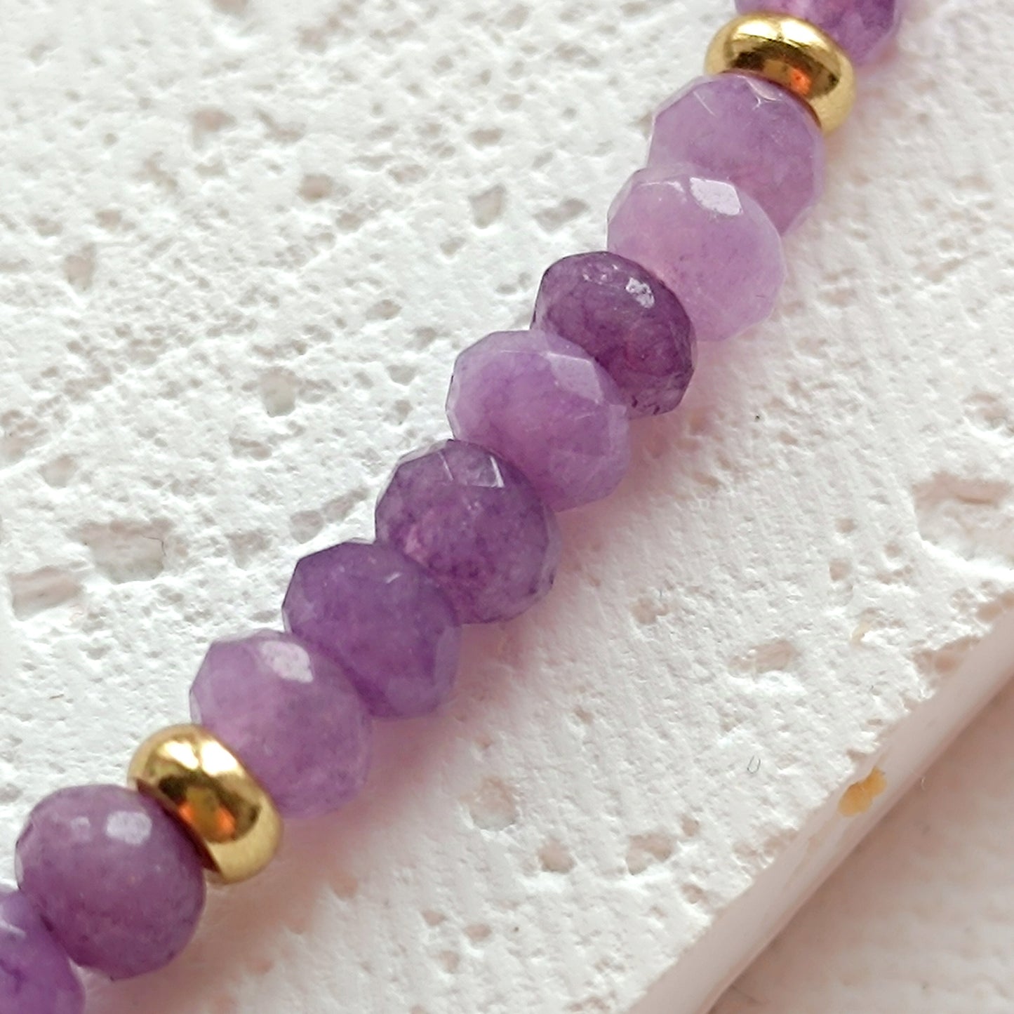 Kette Jade and Amethyst