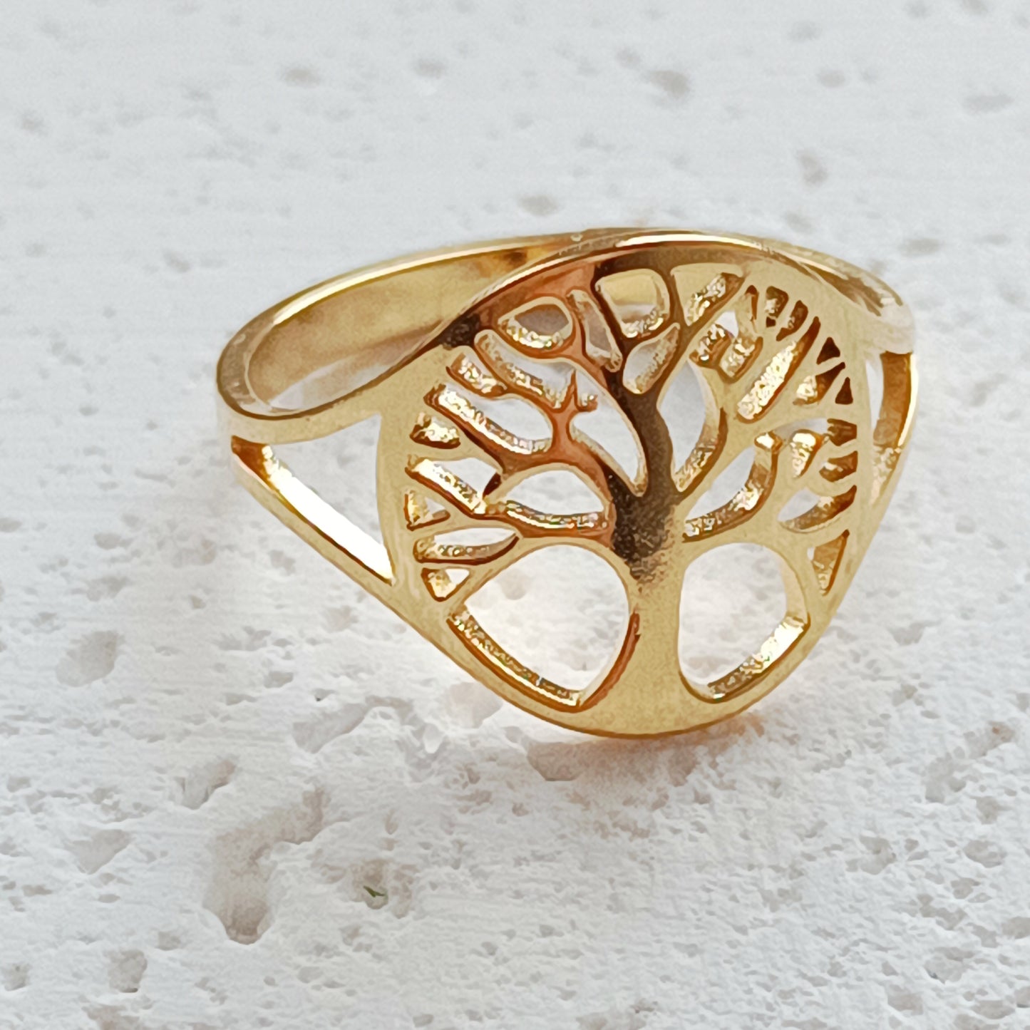Ring Edelstahl Tree of Life