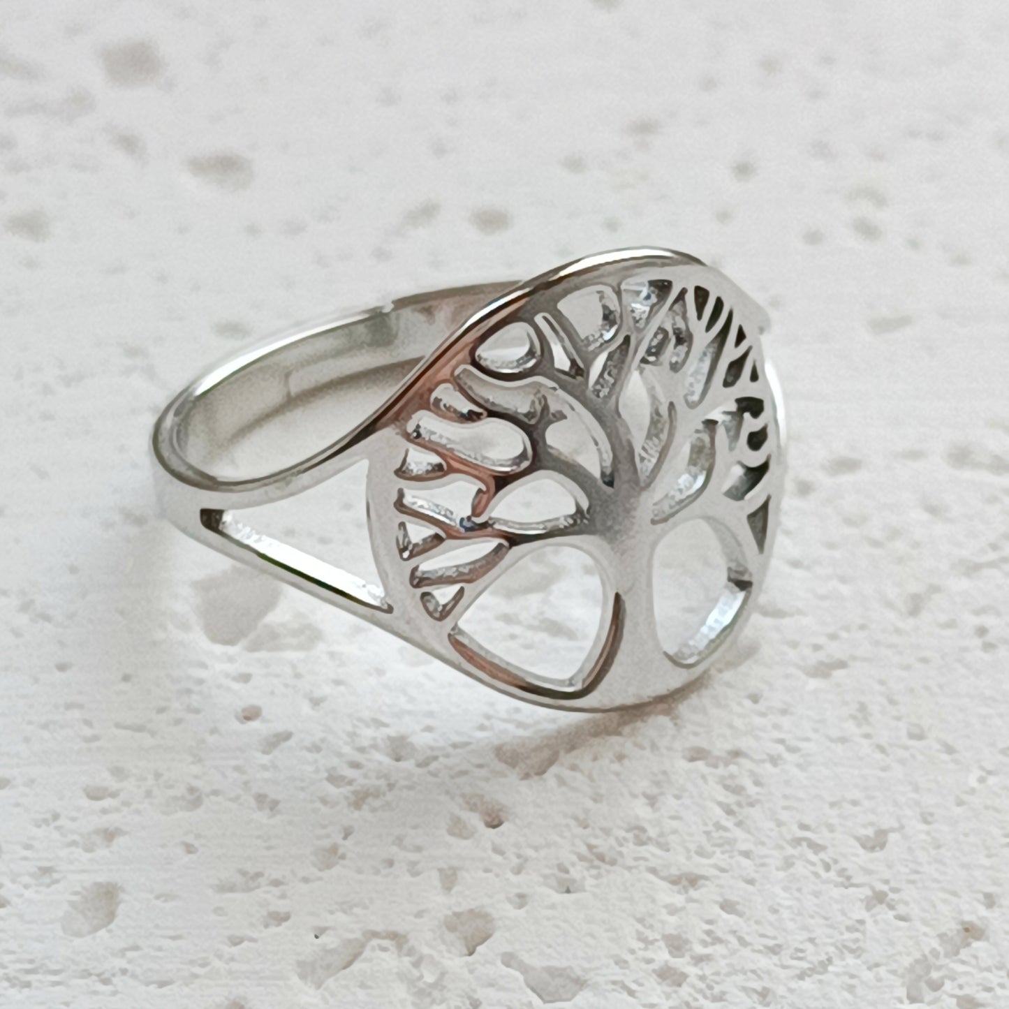 Ring Edelstahl Tree of Life