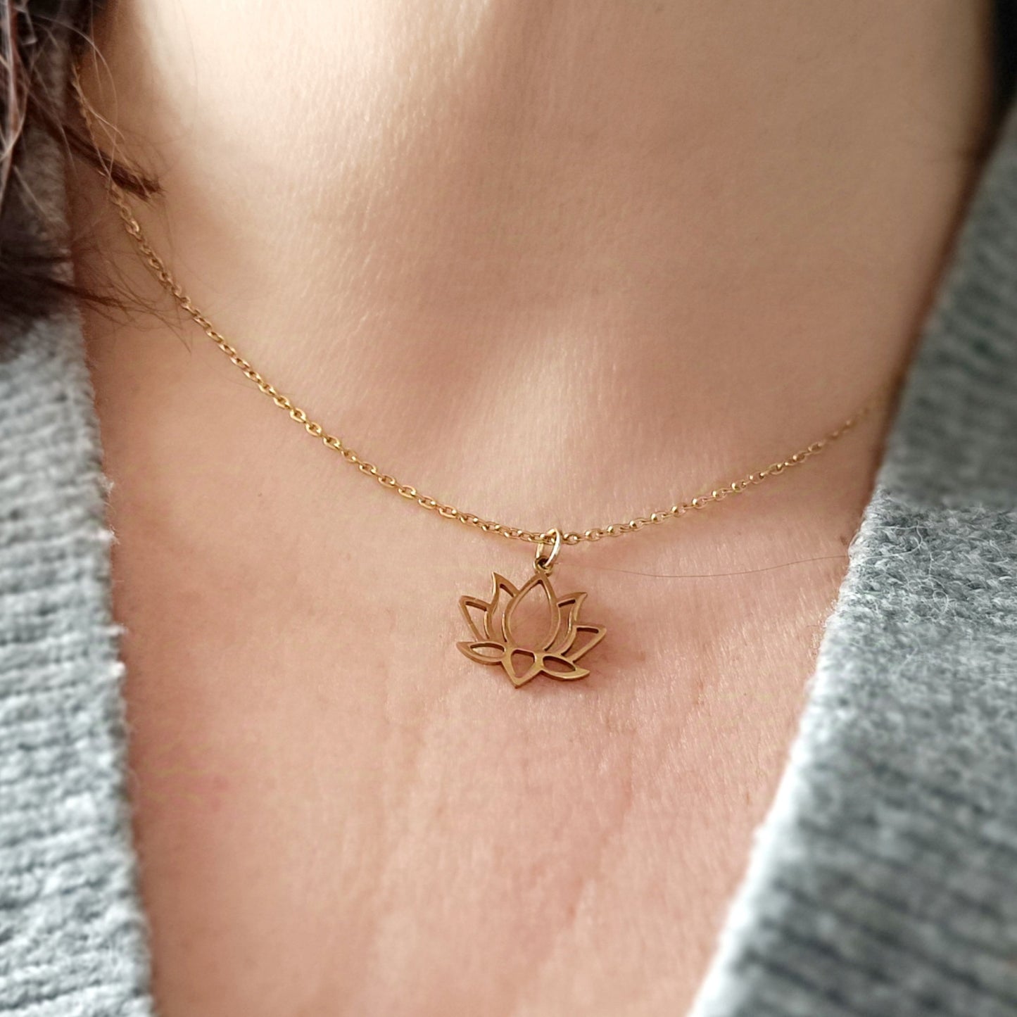 Halskette Lotus