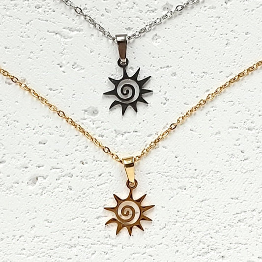 Halskette Sonne Spirale