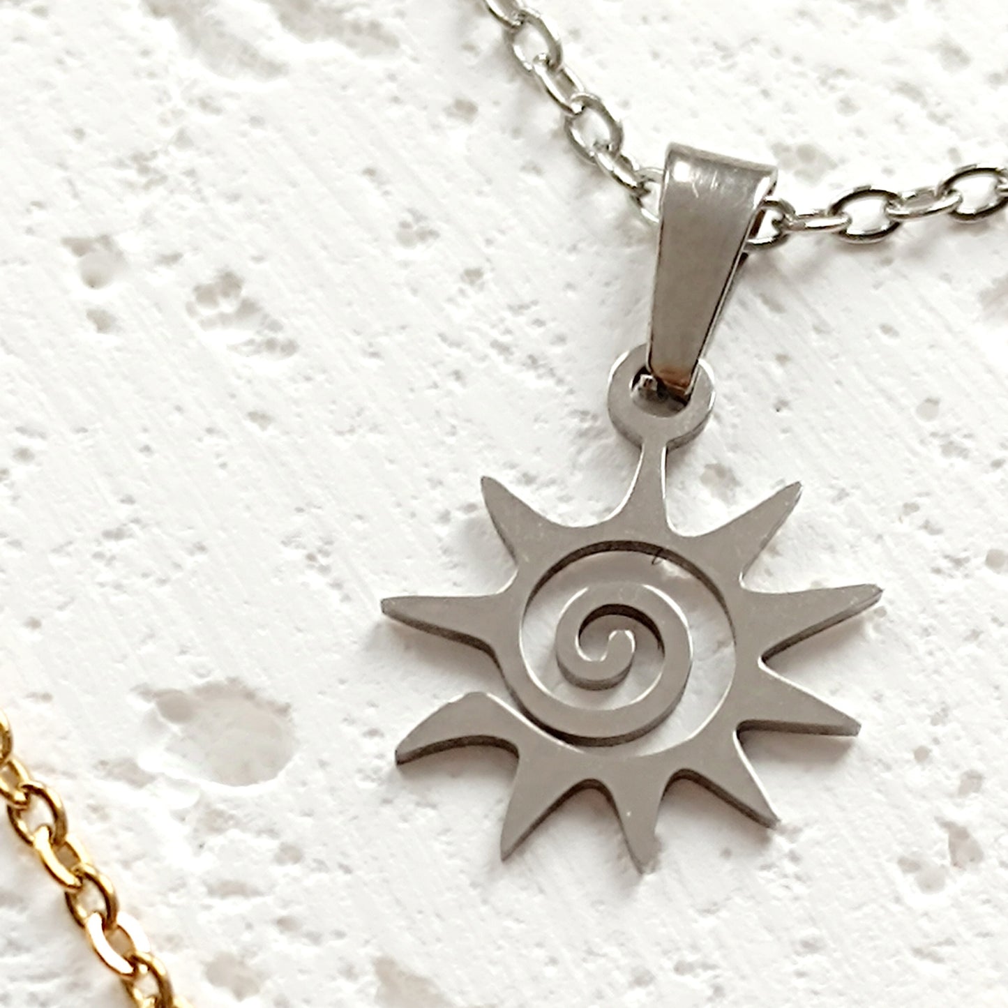 Halskette Sonne Spirale
