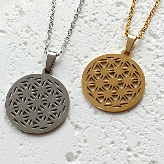 Halskette Blume des Lebens