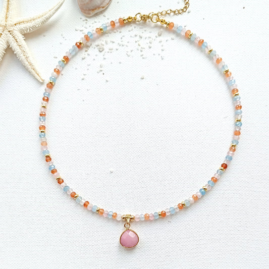 HALSKETTE Jade Pastel