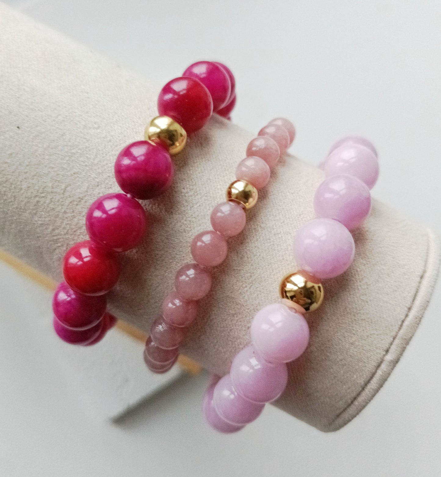 Armband Chunky rosy