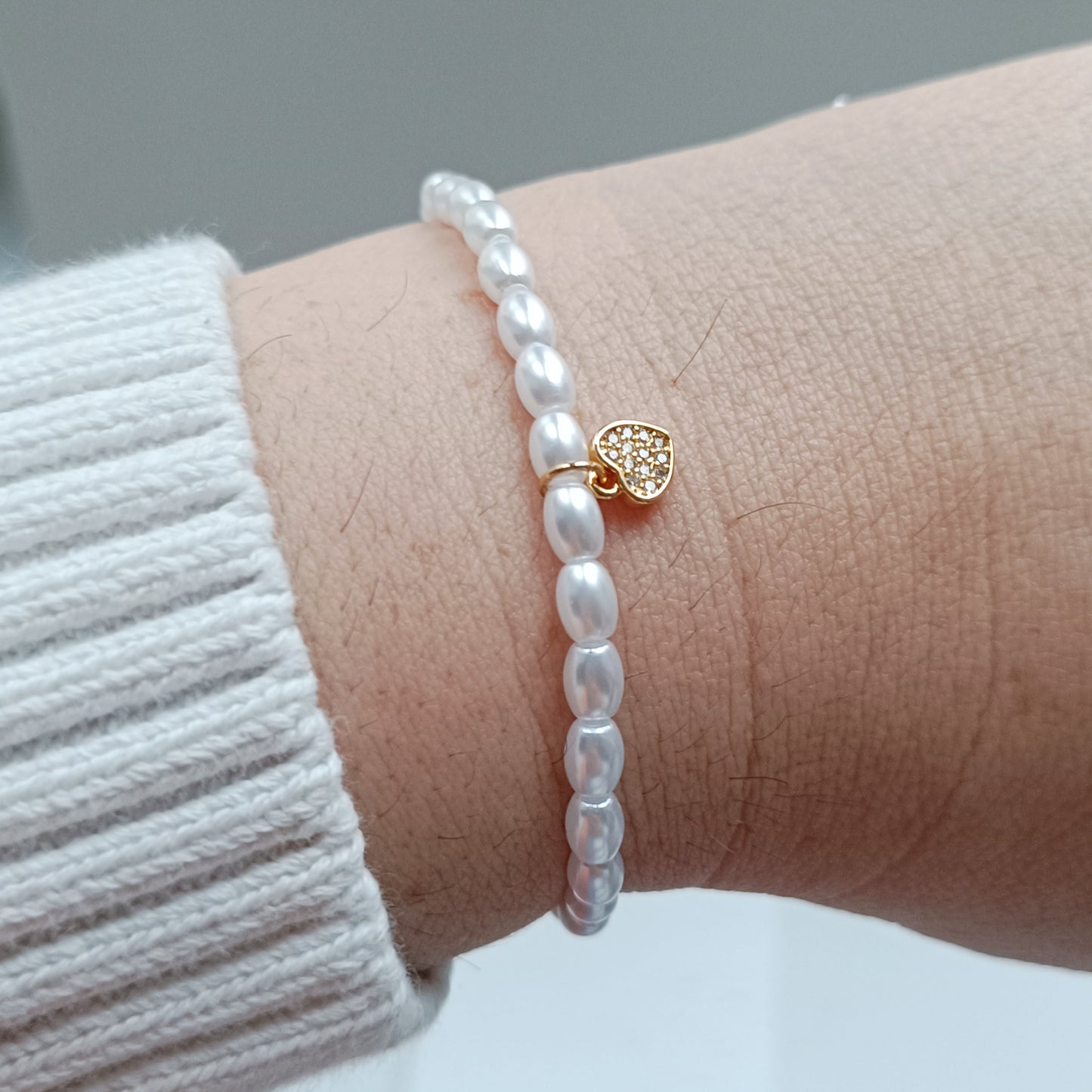 ARMBAND PEARL HEART