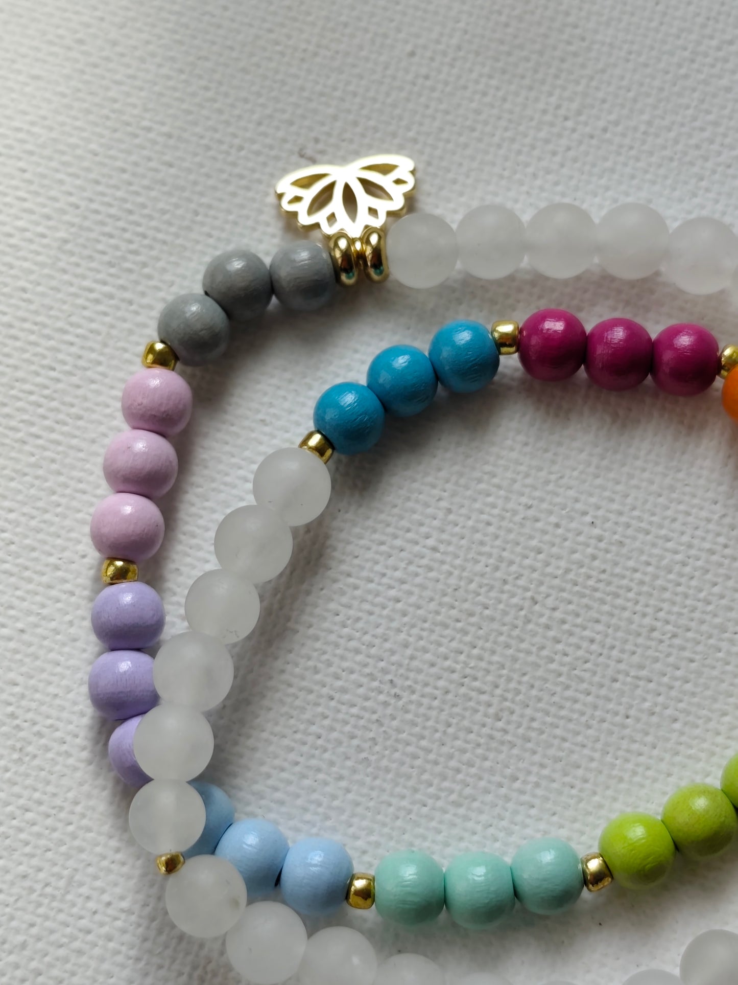 Twin Mala weiss / rainbow