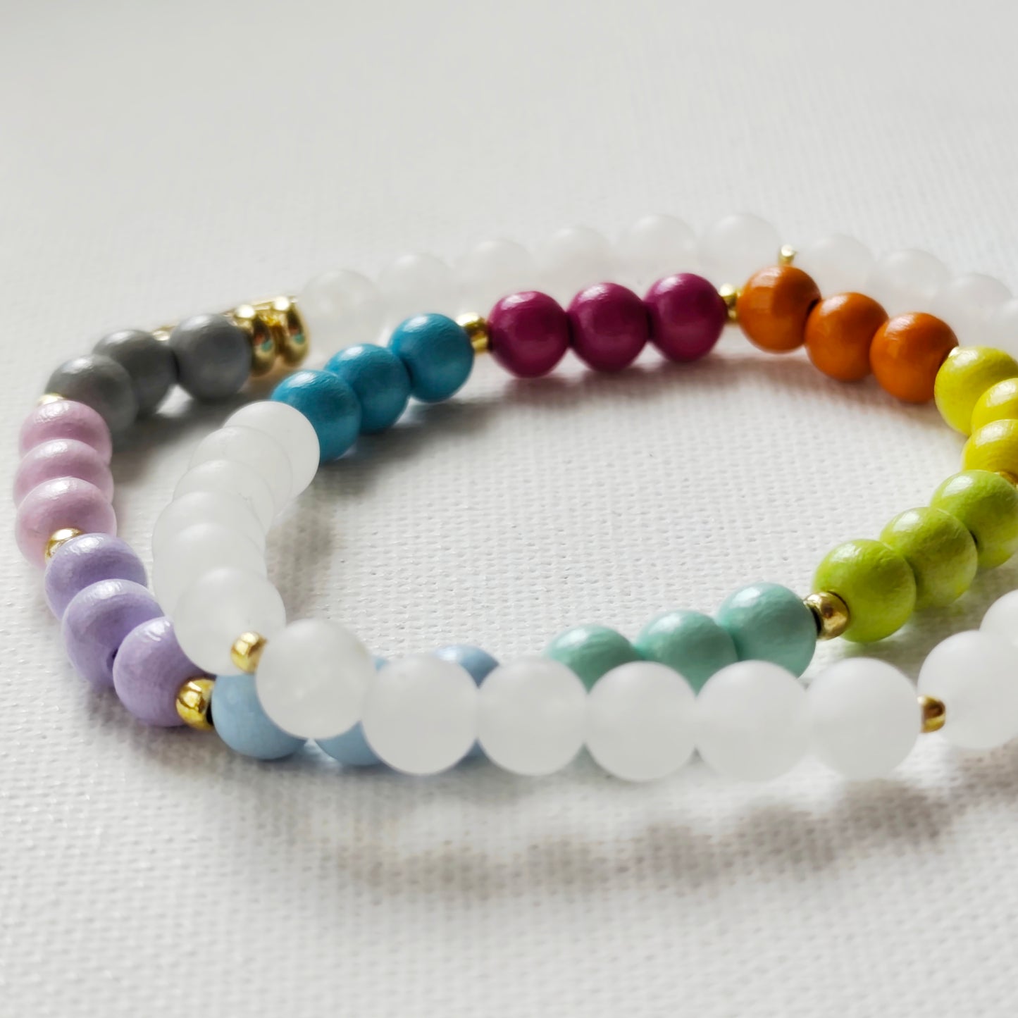 Twin Mala weiss / rainbow