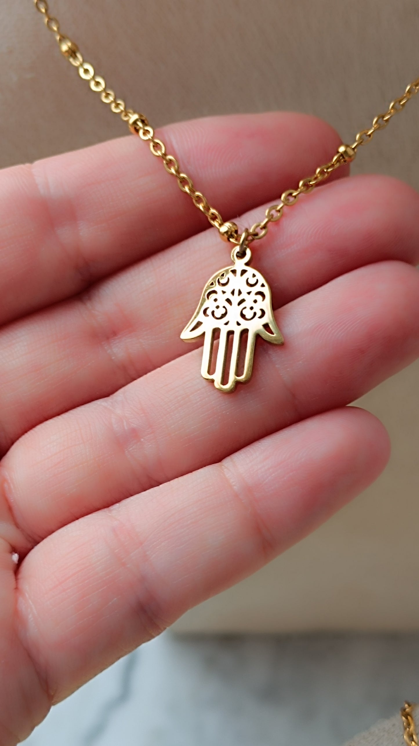 HALSKETTE Hamsa Hand