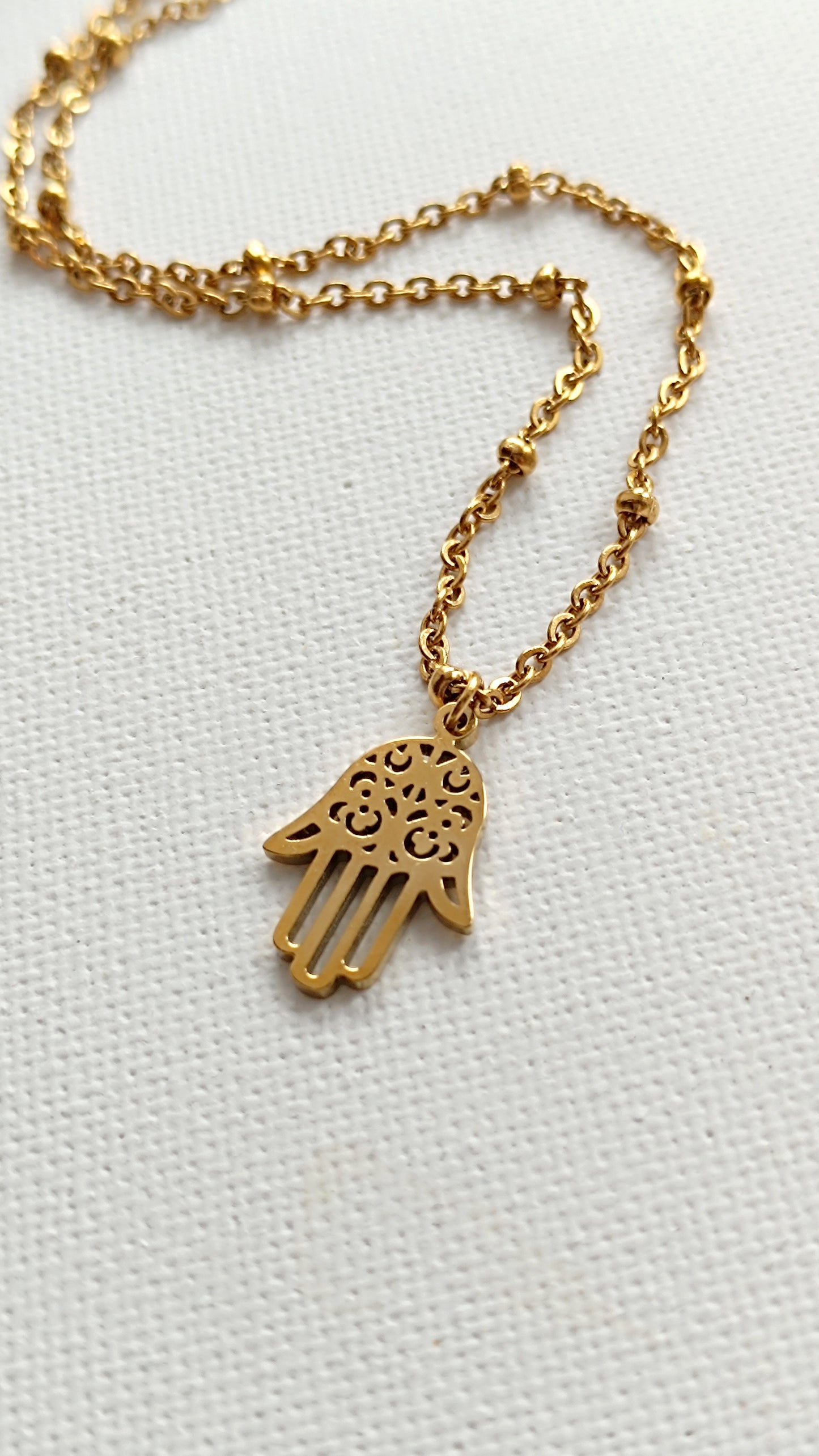 HALSKETTE Hamsa Hand