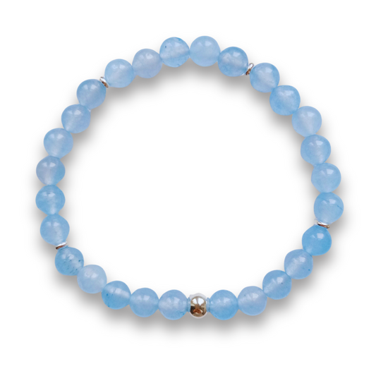 ARMBAND JADE AQUAMARIN