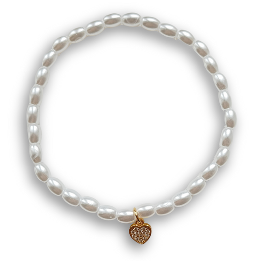 ARMBAND PEARL HEART