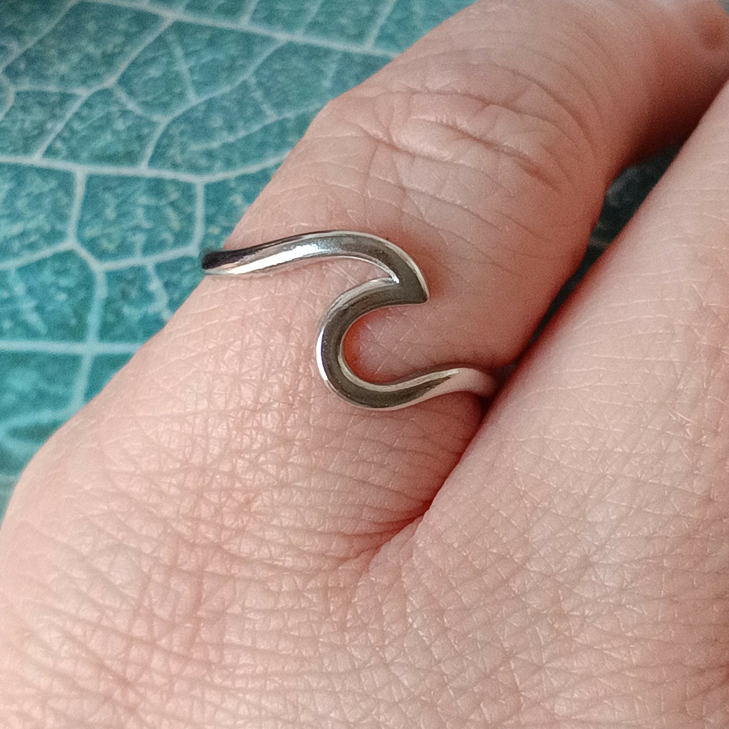 Ring Edelstahl Wave