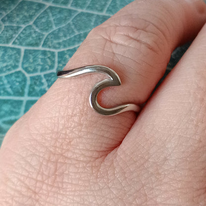 Ring Edelstahl Wave