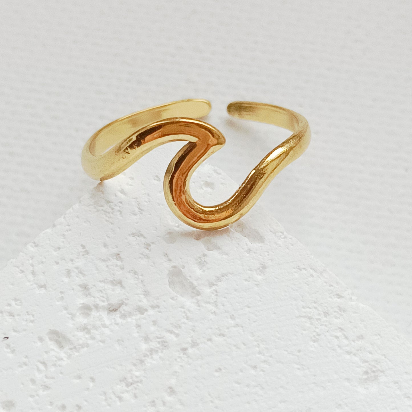 Ring Edelstahl Wave