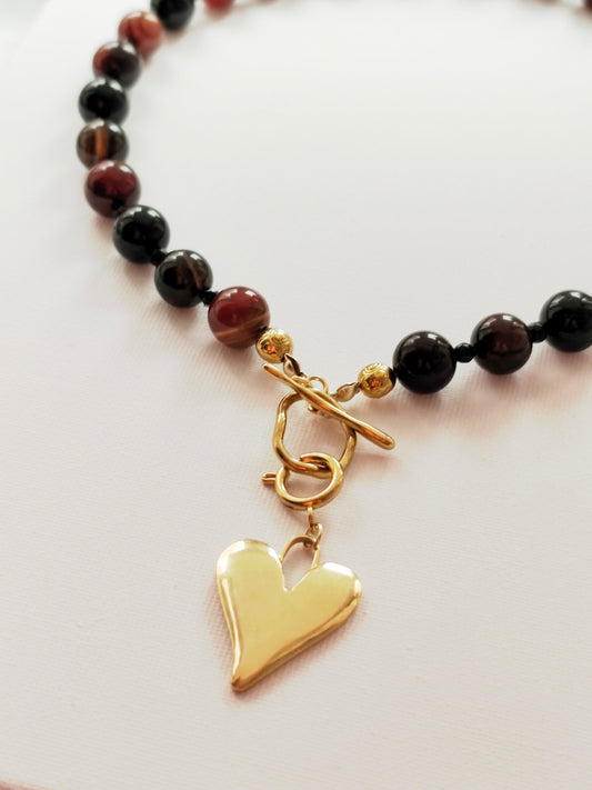 Statement Kette Achat braun