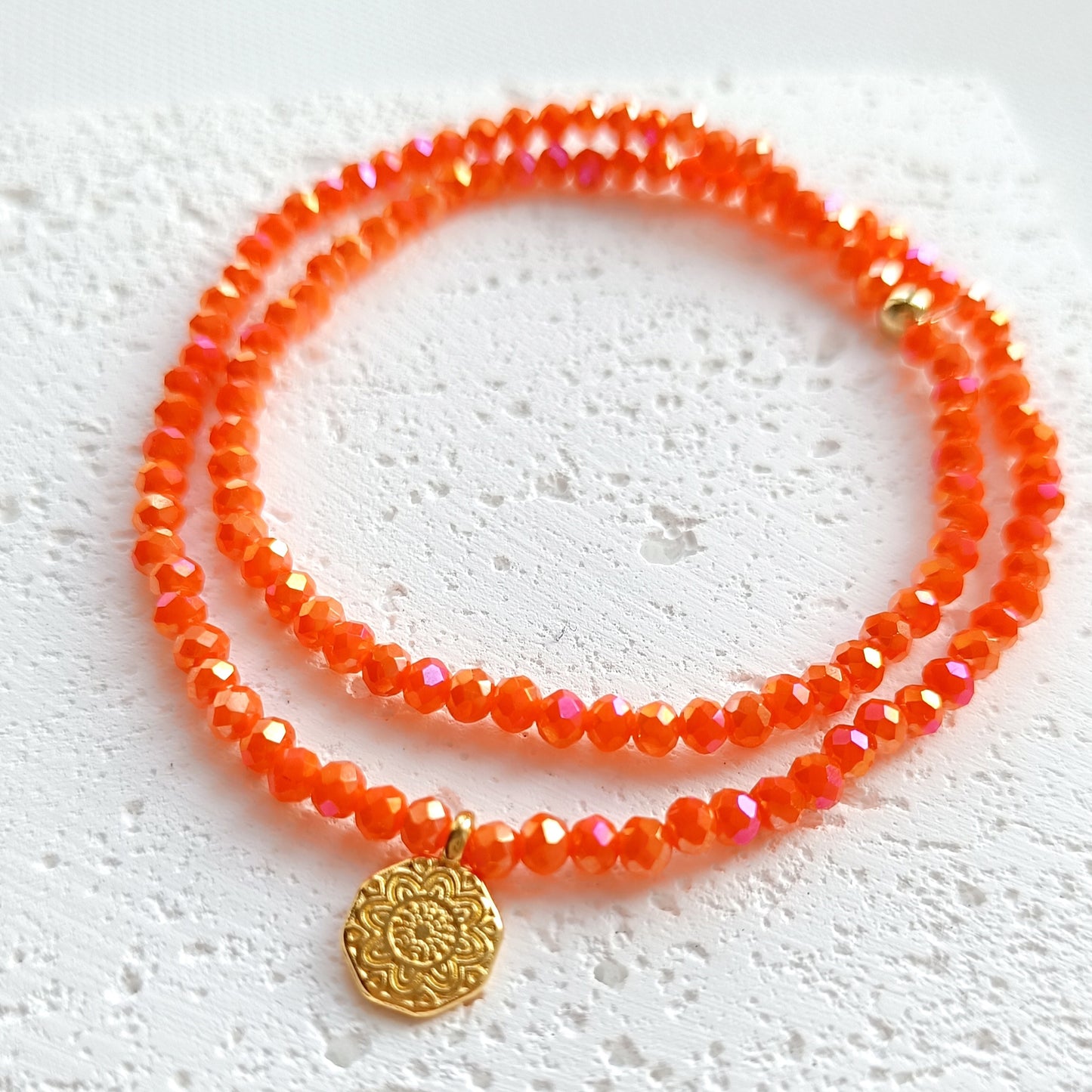 Doppelarmband Glasperlen