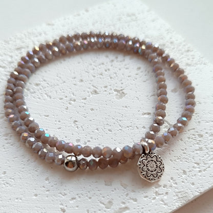 Doppelarmband Glasperlen