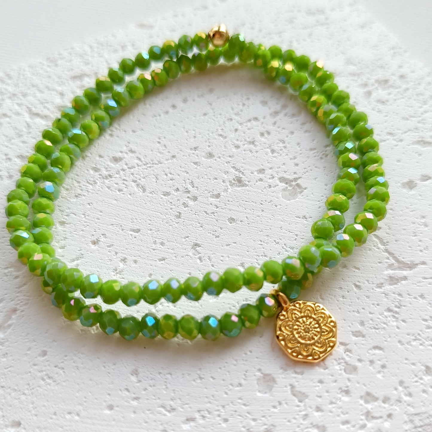 Doppelarmband Glasperlen