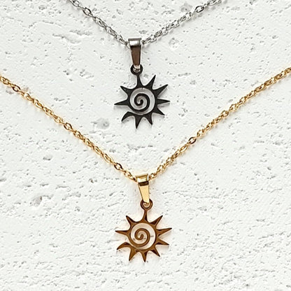 Halskette Sonne Spirale
