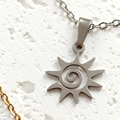 Halskette Sonne Spirale