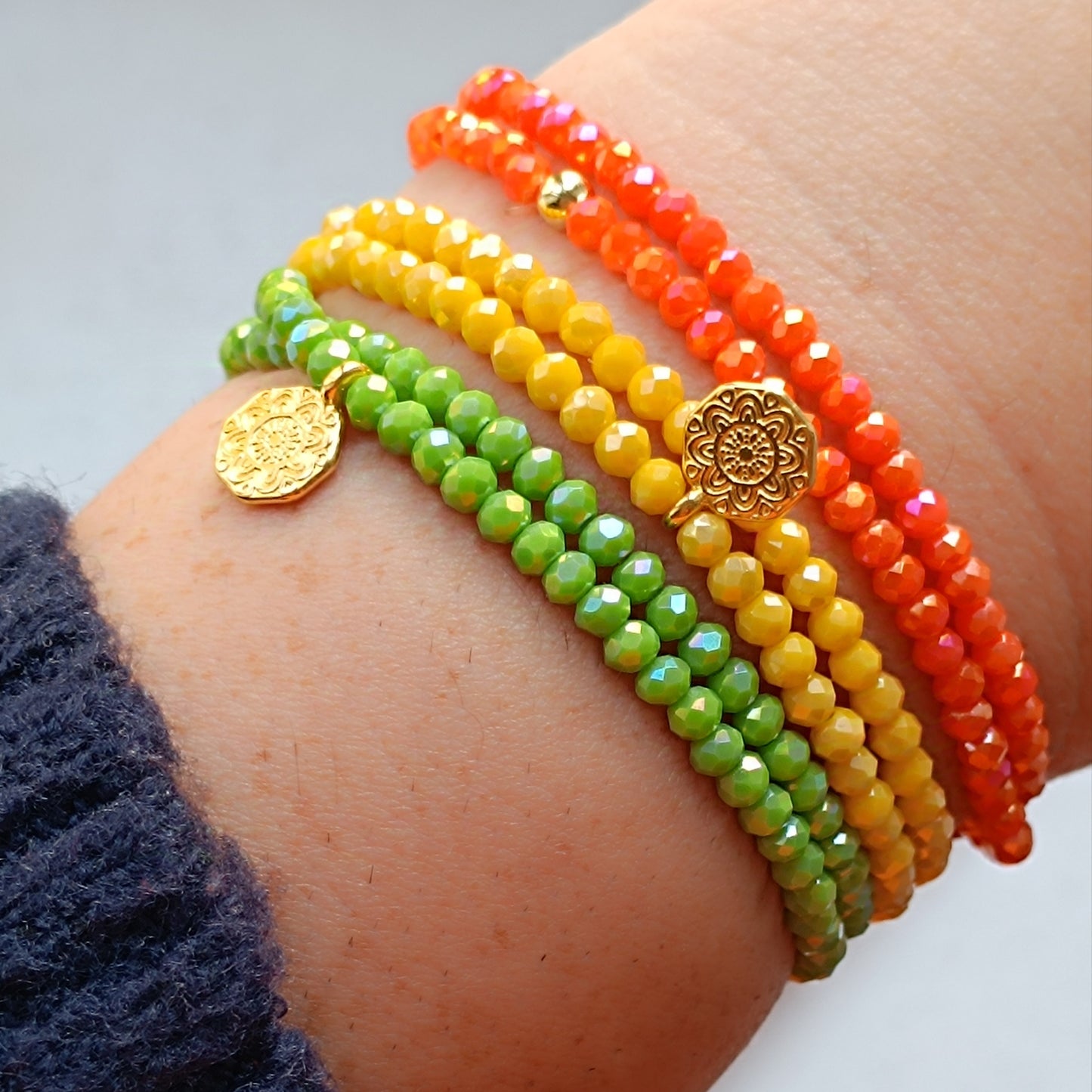 Doppelarmband Glasperlen