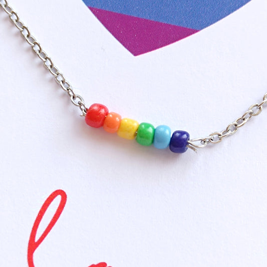 Regenbogen Halskette