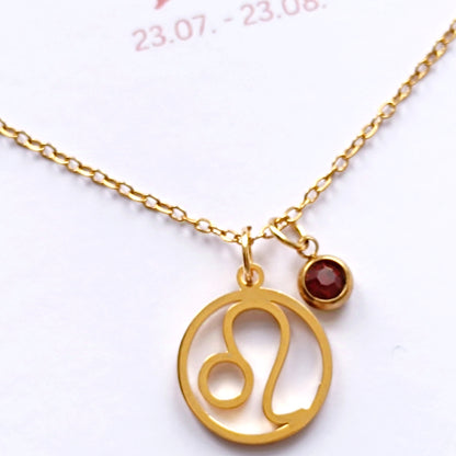 HALSKETTE Sternzeichen Geburtsstein