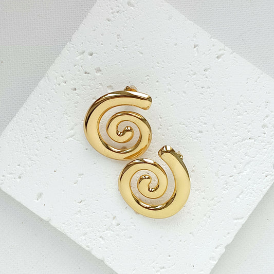 Ohrstecker Edelstahl Spirale