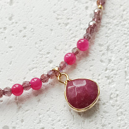 Kette violets and cherries