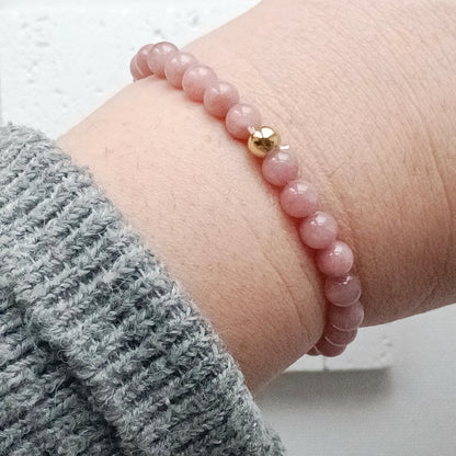 Armband skinny Rose brown