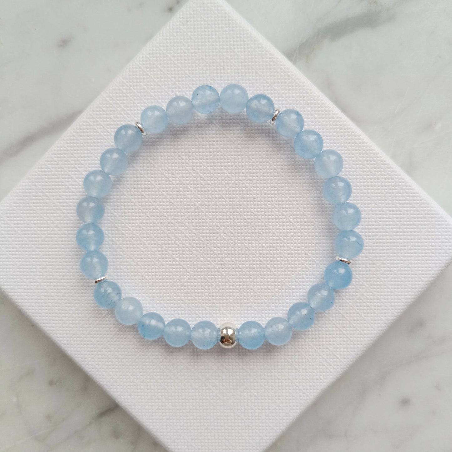 ARMBAND JADE AQUAMARIN