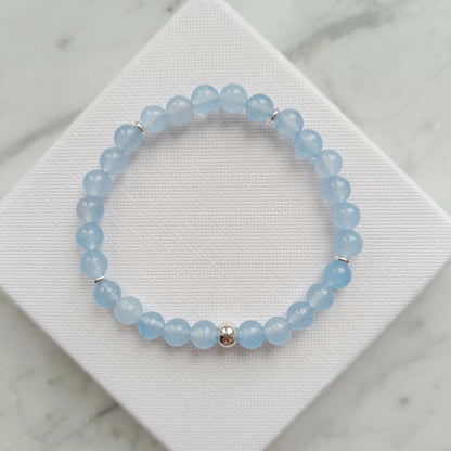ARMBAND JADE AQUAMARIN