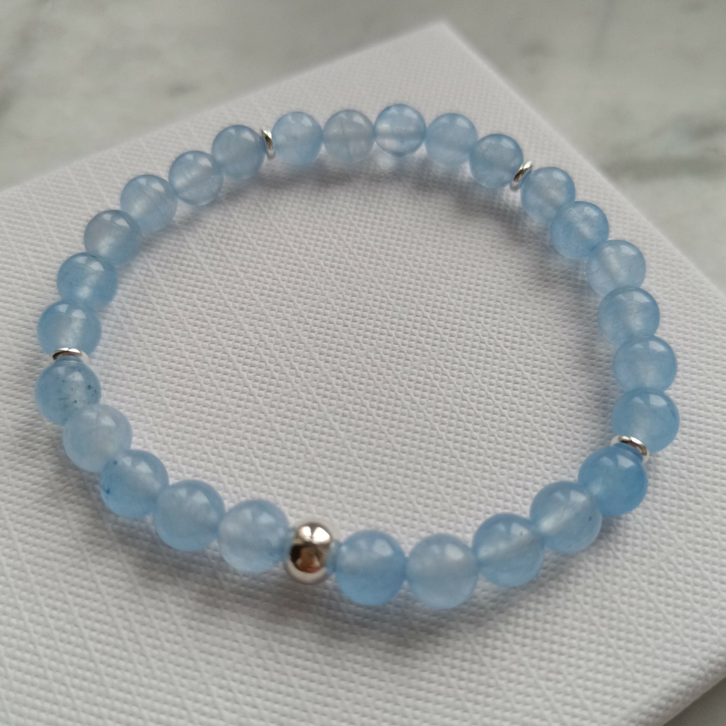 ARMBAND JADE AQUAMARIN