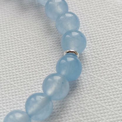 ARMBAND JADE AQUAMARIN