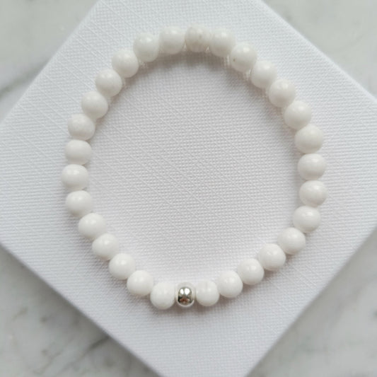ARMBAND JADE WEISS