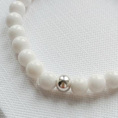 ARMBAND JADE WEISS