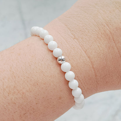 ARMBAND JADE WEISS