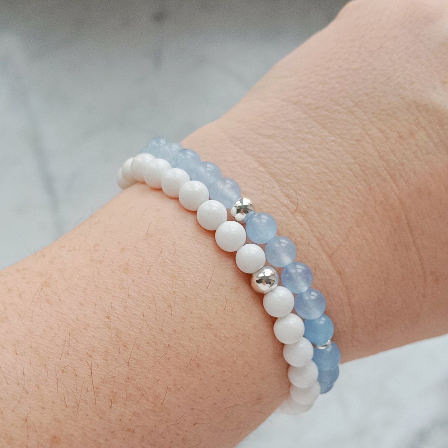 ARMBAND JADE WEISS