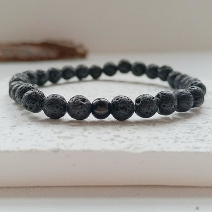 ARMBAND LAVA EDELSTAHL