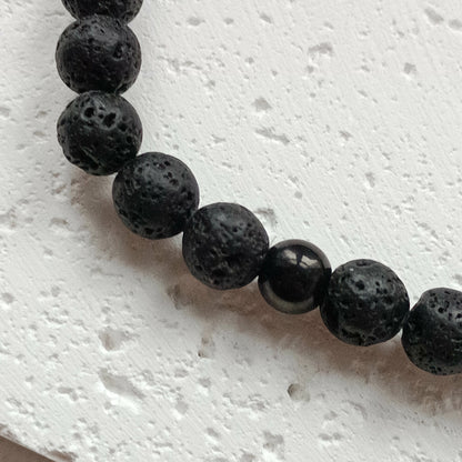 ARMBAND LAVA EDELSTAHL