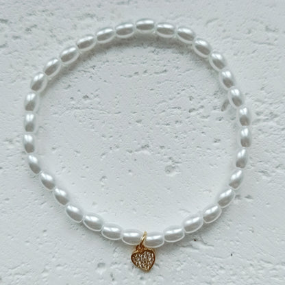 ARMBAND PEARL HEART