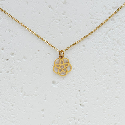 Edelstahlkette Blume