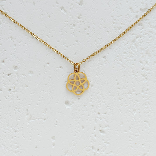 Edelstahlkette Blume