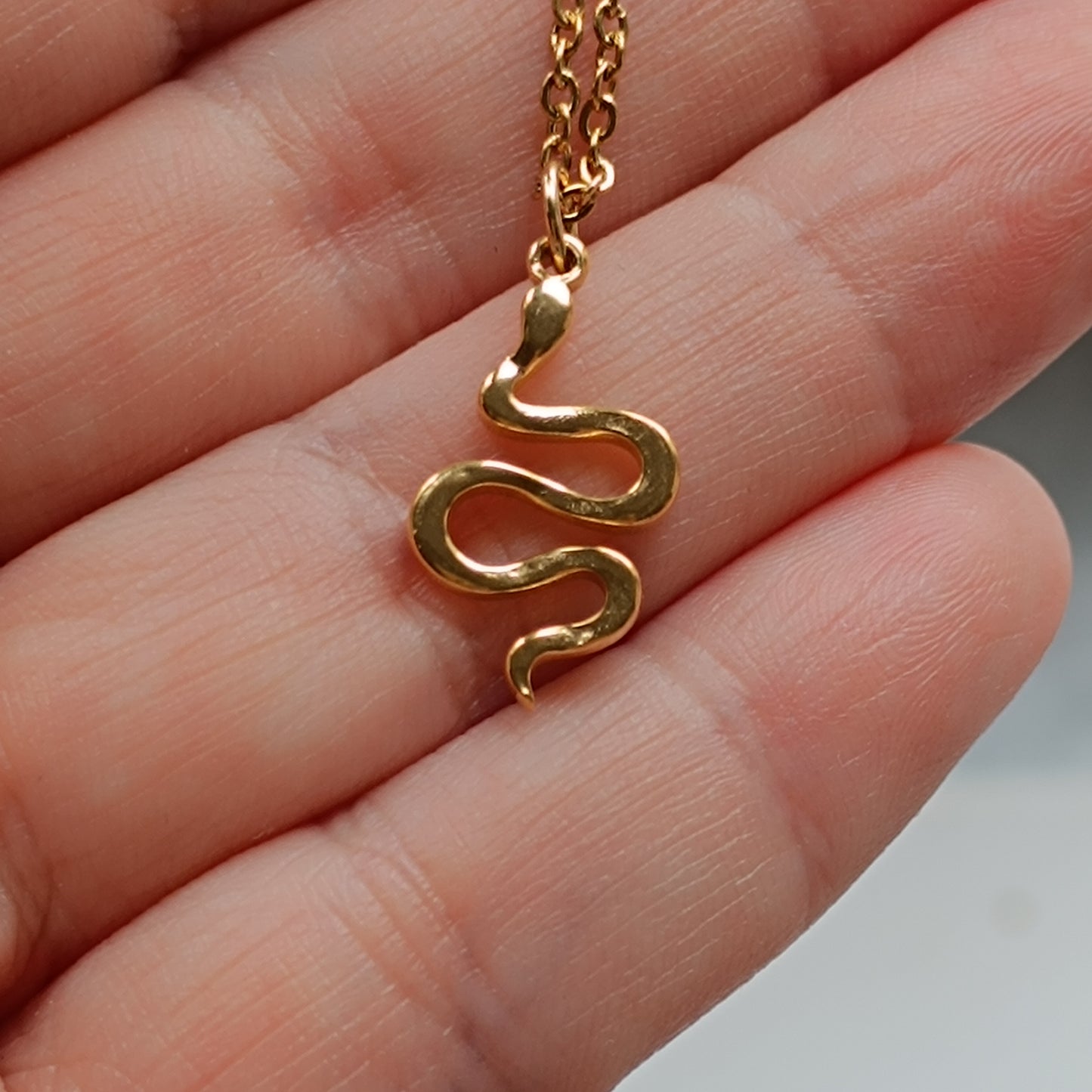 Edelstahlkette Snake