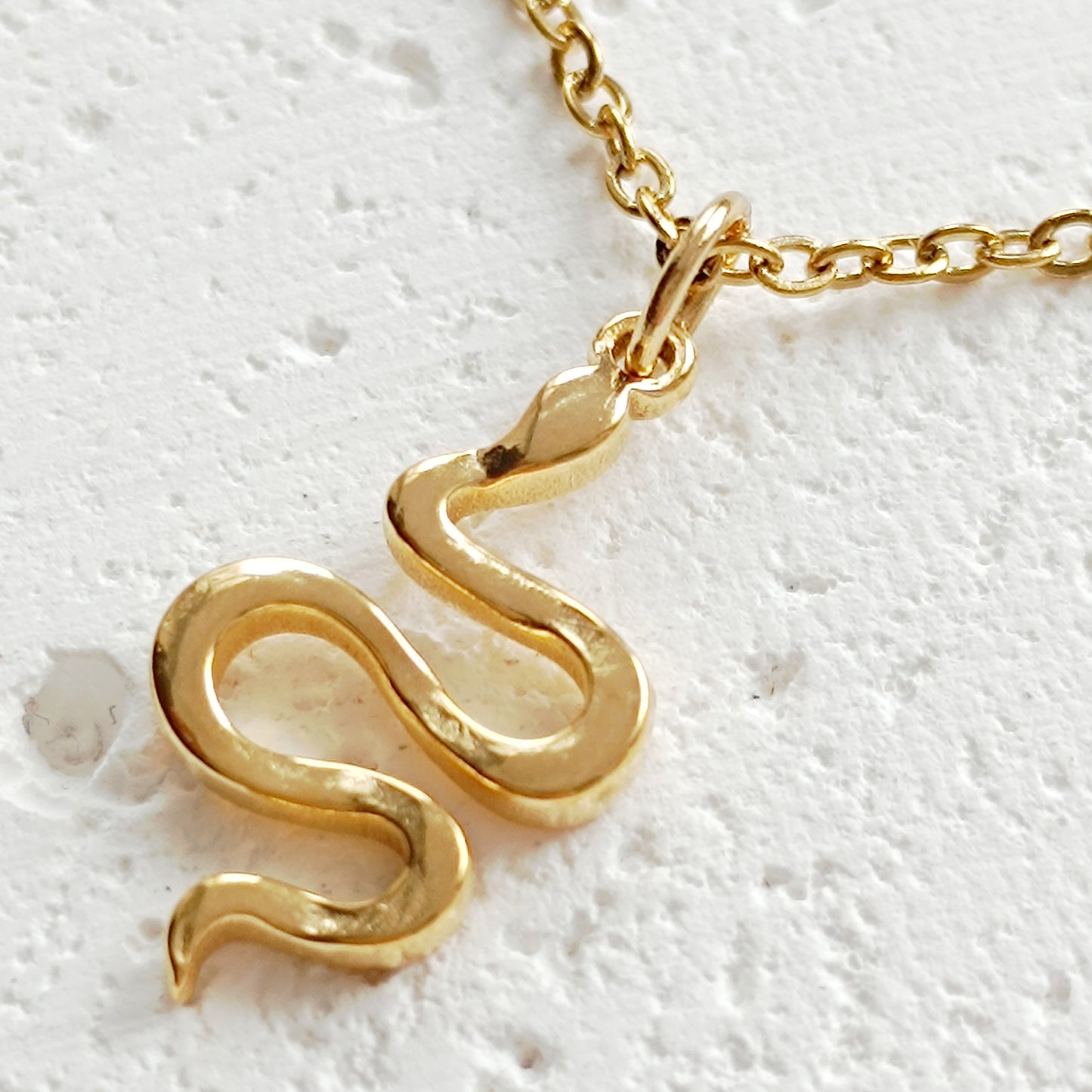 Edelstahlkette Snake