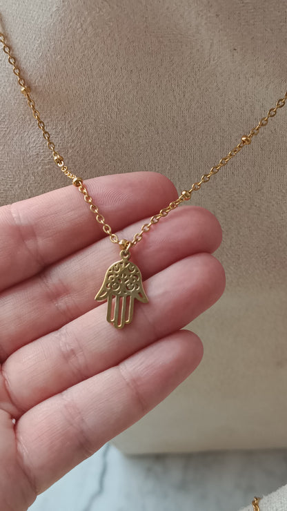 HALSKETTE Hamsa Hand