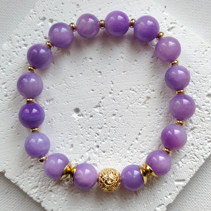 Statement Armband Jade gold
