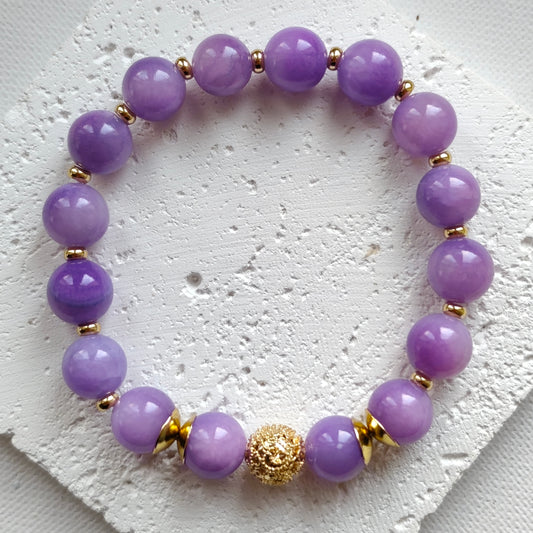 Statement Armband Jade gold
