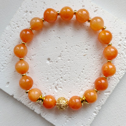 Statement Armband Jade gold